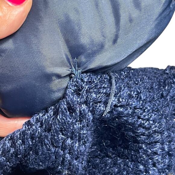 VTG Jamie Scott Handknit Cardigan Sweater Sz M Argyle Chunky Granny Academia - Picture 8 of 10